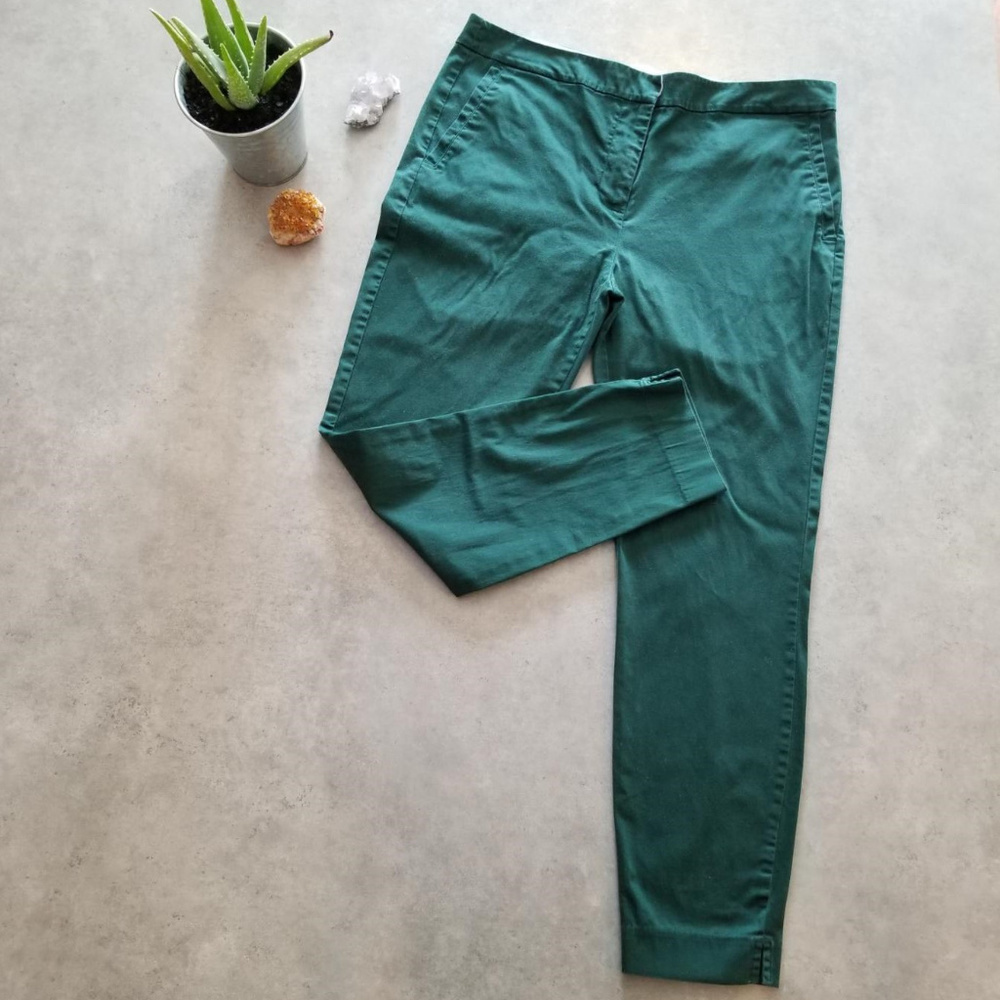 Forever 21 Emerald Green Skinny Dress Pants, Sz 30